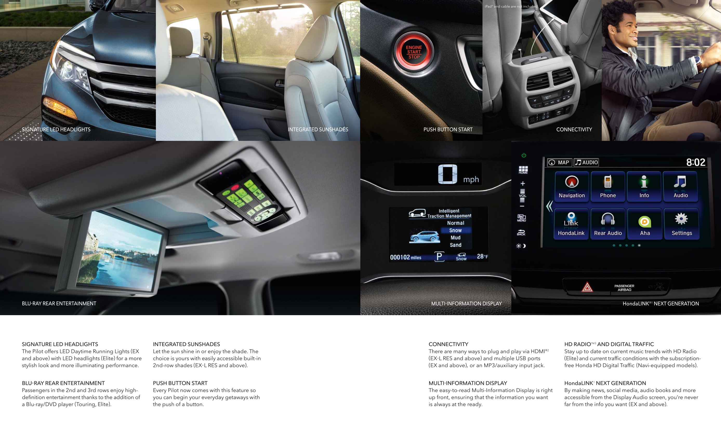 2016 Honda Pilot Brochure Page 1